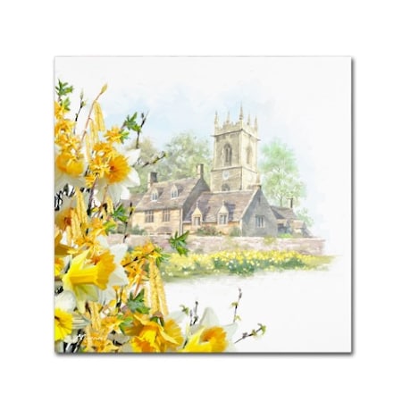 The Macneil Studio 'Easter Scene' Canvas Art,18x18